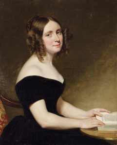 Portrait of a Lady in a Black Gown by George Peter Alexander Healy