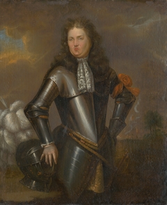 Portrait of a Nobleman in an Armour by Johann Lucas Kracker