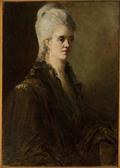 Portrait of a woman – Mrs. Zarewicz (?) by Franciszek Żmurko