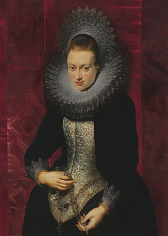 Portrait of a young Woman with a Rosary by Peter Paul Rubens