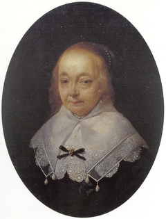 Portrait of Adriana van Ruytenburgh, wife of Adriaen Pauw by Gerard ter Borch