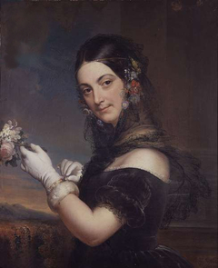 Portrait of Elena Viganò by Marie-Éléonore Godefroid