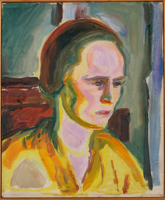 Portrait of Female Model by Edvard Munch