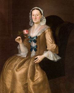 Portrait of Jane Lucus Brown, the wife of Captain John Brown by Joseph Blackburn