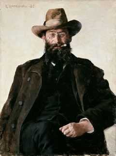 Portrait of Professor Amund Helland by Erik Werenskiold