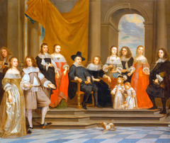 Portrait of the Family of Melchior de Stanza, with a Self-Portrait by Gonzales Coques