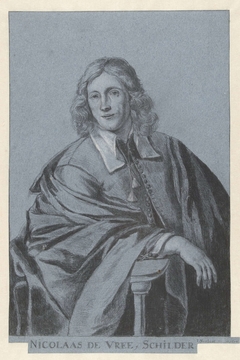 Portret van de schilder Nicolaas de Vree by Johannes Voorhout I