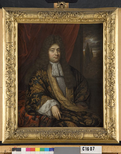 Portret van een man, mogelijk Adriaan Hoffer (1656-1712) by Johannes van Haensbergen