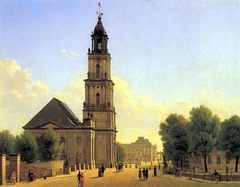 Potsdam, Garnisonkirche und Breite Brücke mit Blick auf das Stadtschloss by Carl Hasenpflug