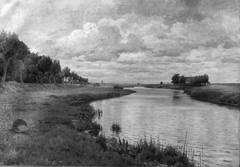 Pramåens udløb ved Vallø Strand by Louis Jensen