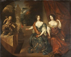 Princesses Albertina Agnes (1634 - 96) and Henrietta Catherine (1637-1708) of Orange-Nassau by Anonymous