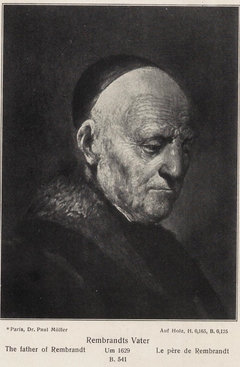 Rembrandt's father by Anonymous