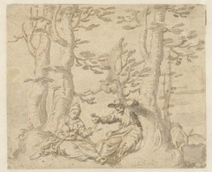 Rest on the Flight into Egypt by Hendrik Uylenburgh