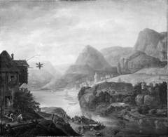 River Landscape by Herman Saftleven