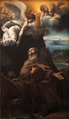 Saint Conrad Confalioneri by Giovanni Lanfranco