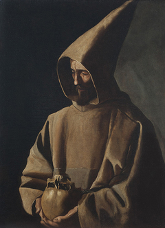 Saint Francis in meditation by Francisco de Zurbarán