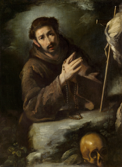 Saint Francis in Prayer by Bernardo Strozzi