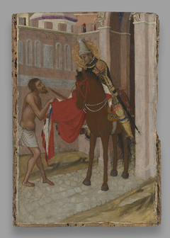 Saint Martin of Tours Dividing His Cloak with a Beggar by Ambrogio Lorenzetti