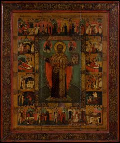 Saint Nicholas of Zharaysk with Scenes from His Life by Unknown Artist