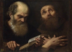 Saints Anthony Abbot and Francis of Assisi by Andrea Sacchi