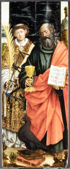 Saints John the Evangelist and Lawrence by Defendente Ferrari