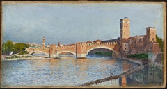 Scaliger Bridge in Verona by Aleksander Gierymski