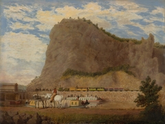 Scene of the Baltimore & Ohio Railroad and the Chesapeake & Ohio Canal at Harpers Ferry, Virginia by George Harvey