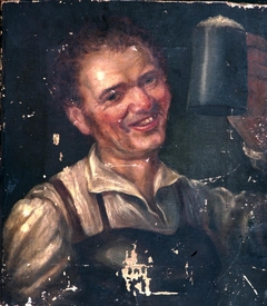 Self portrait by Hugh Jerman