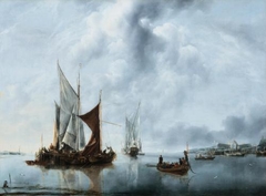 Shipping off the Coast by Jan van de Cappelle