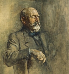 Sir Joseph Cook, 1860 - 1947. Prime Minister of Australia. (Study for portrait in Statesmen of the Great War) by James Guthrie