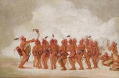 Slave Dance, Sac and Fox by George Catlin