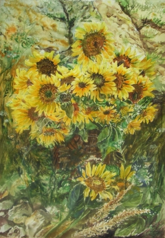 Слънчогледи / Sunflowers by Елица Карабашлиева