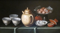 Still Life with Fruit and Pottery by Juan de Zurbarán