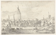 Strandgezicht bij Scheveningen by Jan van Goyen