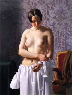 Study of a Model, Young Girl Undressing