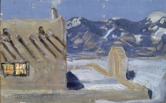 Taos Home in Moonlight by Akseli Gallen-Kallela