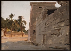 Temple of Khonsu in Karnak. From the journey to Egypt by Jan Ciągliński