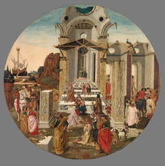 The Adoration of the Magi by Attributed to Raffaello Botticini