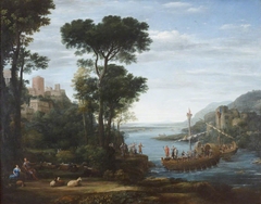 The Arrival of Aeneas at Pallanteum by Claude Lorrain