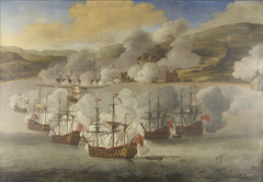 The Attack on Shipping in Bugia, 18 May 1671 (I) by Willem van de Velde the Younger