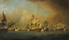 The battle of the Dogger Bank, 5 August 1781 by Richard Paton