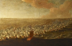 The Battle of the Texel, 11-21 August 1673 by Willem van de Velde the Elder