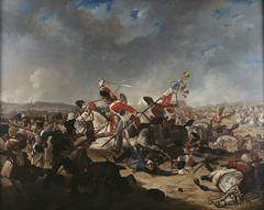 The Battle of Waterloo: The Charge of the Second Brigade of Cavalry by Denis Dighton