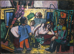 The Circus Carriage by Max Beckmann