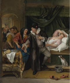 The Doctor's Visit (with a syringe) by Jan Steen