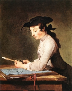 The Draughtsman by Jean-Baptiste-Siméon Chardin