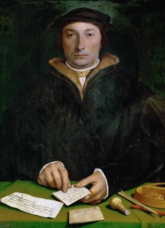 The Duisburg merchant Dirck Tybis by Hans Holbein