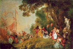 The Embarkation for Cythera by Antoine Watteau