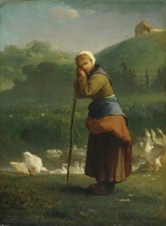 The Goose Girl at Gruchy by Jean-François Millet