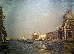 The Grand Canal with the Chiesa della Salute by Emma Ciardi